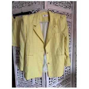 Storets Plaid Blazer and Skirt Set